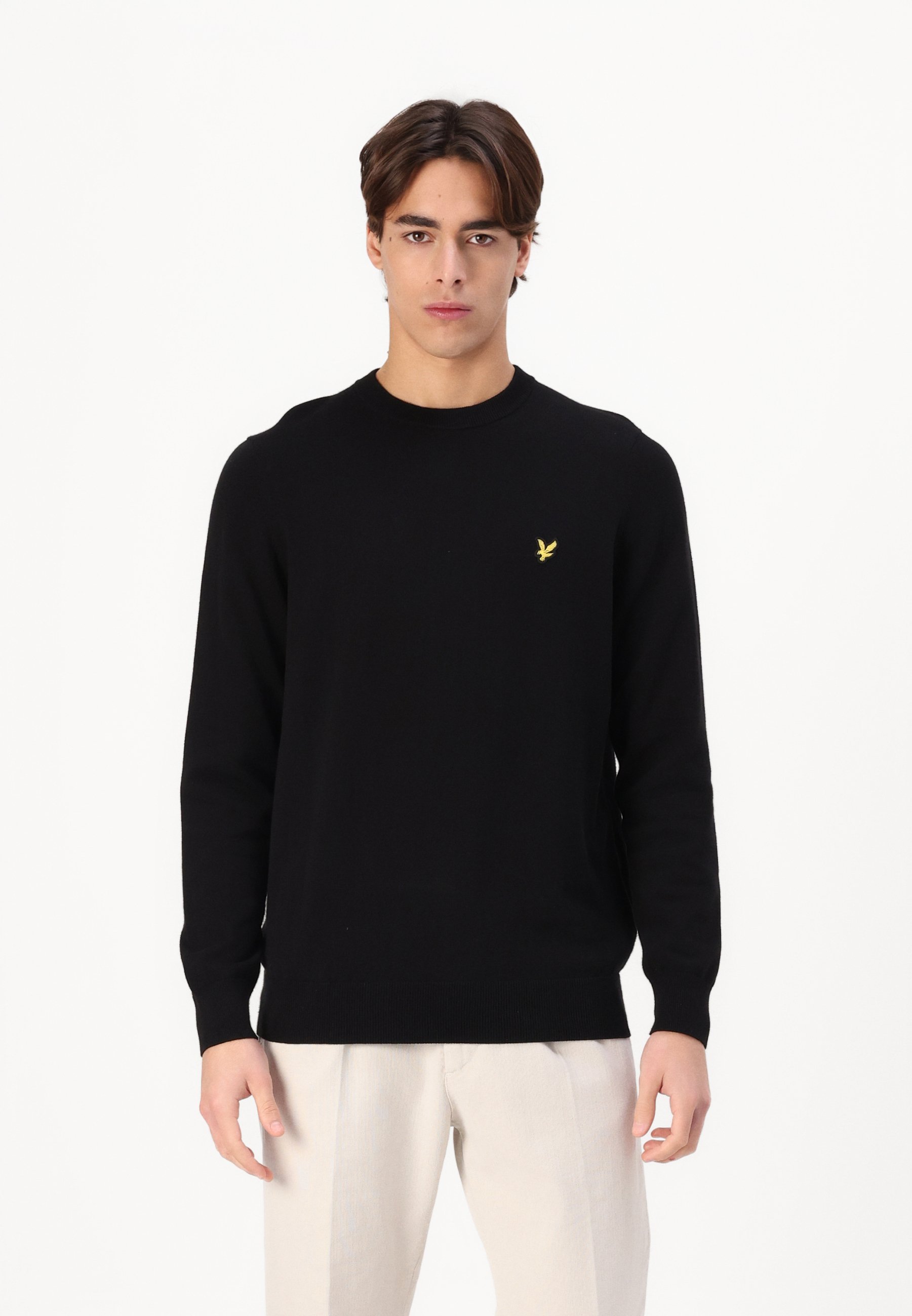 Lyle & Scott Rundhalsausschnitt - Pullover - Tiefschwarz