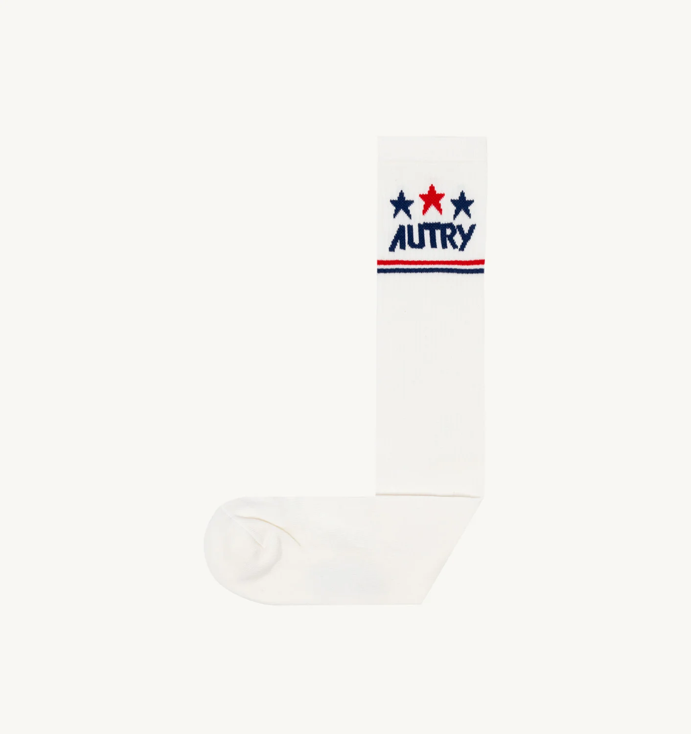 ȘOSETE ALBE DIN BUMBAC TERRY CU LOGO