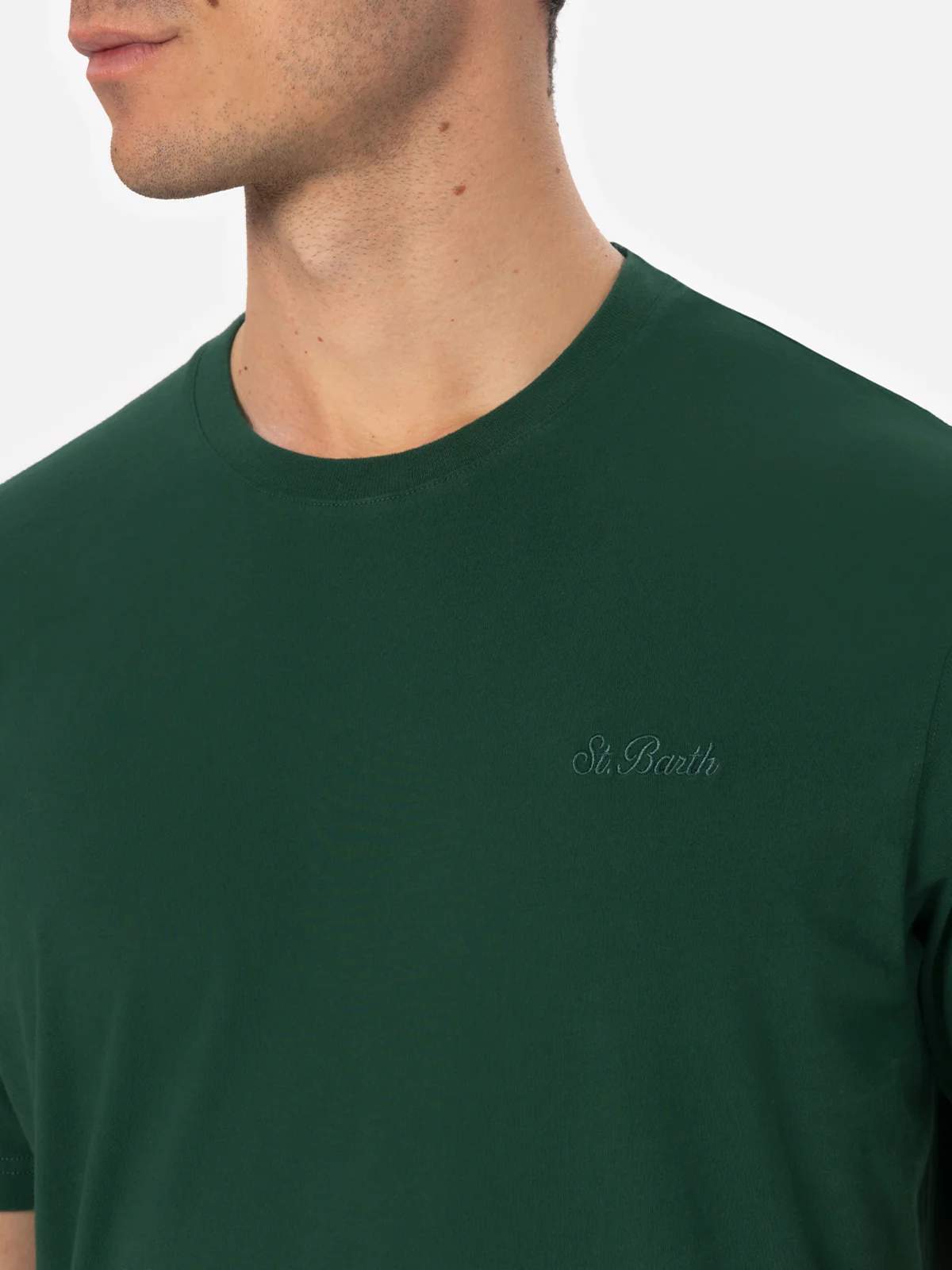 Camiseta verde de algodón grueso para hombre de Arnott's con St.