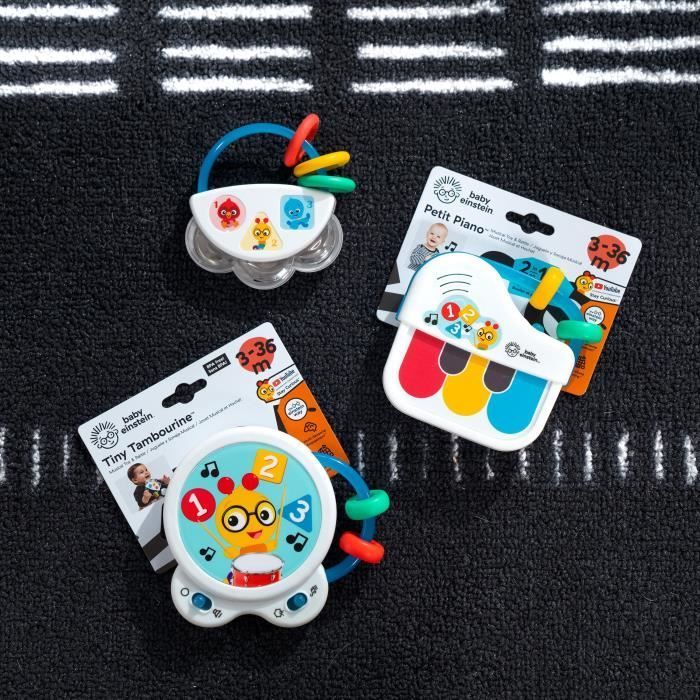 BABY EINSTEIN Coffret cadeau naissance, Cadeau Noel bébé - Small Symphony - 3 Jouets d'éveil musical - 3M+