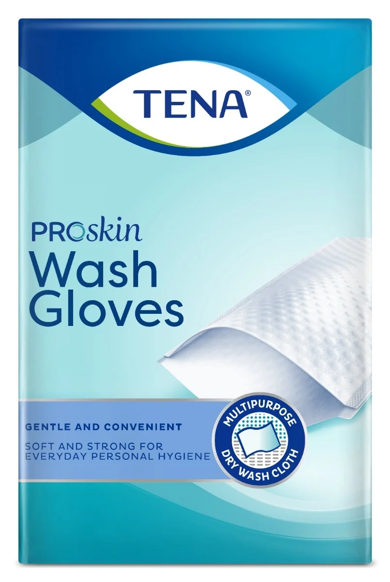 TENA Tena Waschhandschuh, 50 Stück