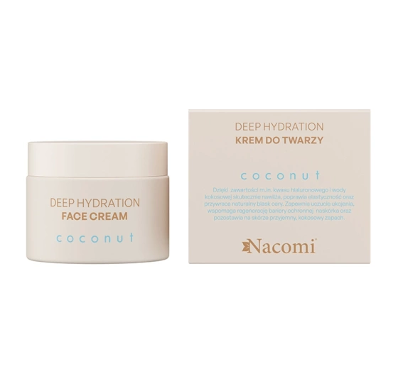Nacomi Coconut nawilżający krem do twarzy do skóry suchej 40 ml