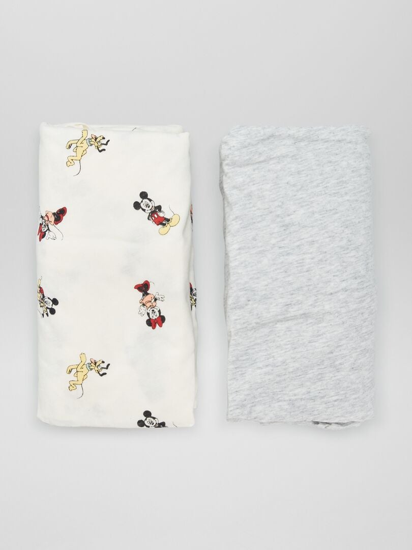 2 Disney hoeslakens - wit