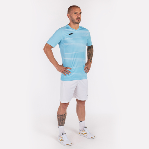 Tricou Joma Grafity II albastru deschis cu mânecă scurtă