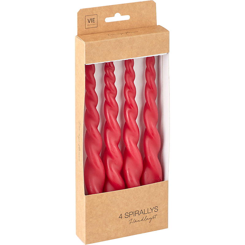 Vie Selected Spirallys 4-pak 24 cm rød