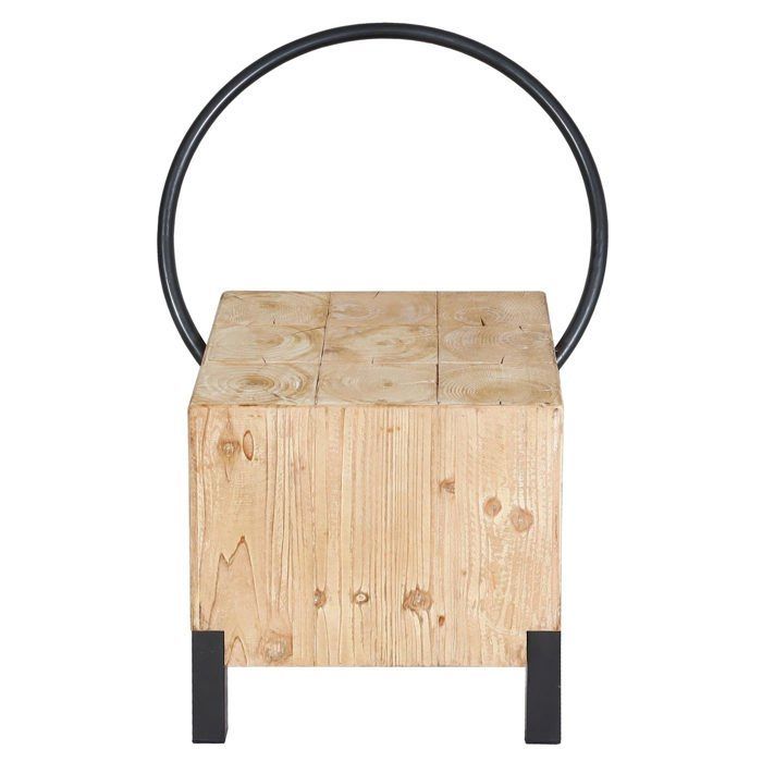 Chaise de salle à manger MCW-L76 bois massif naturel