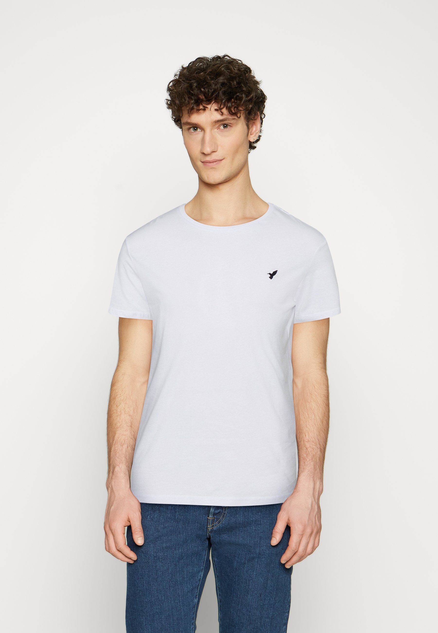 Pier One 5-pack - Basic T-shirt - beige/wit/lichtblauw
