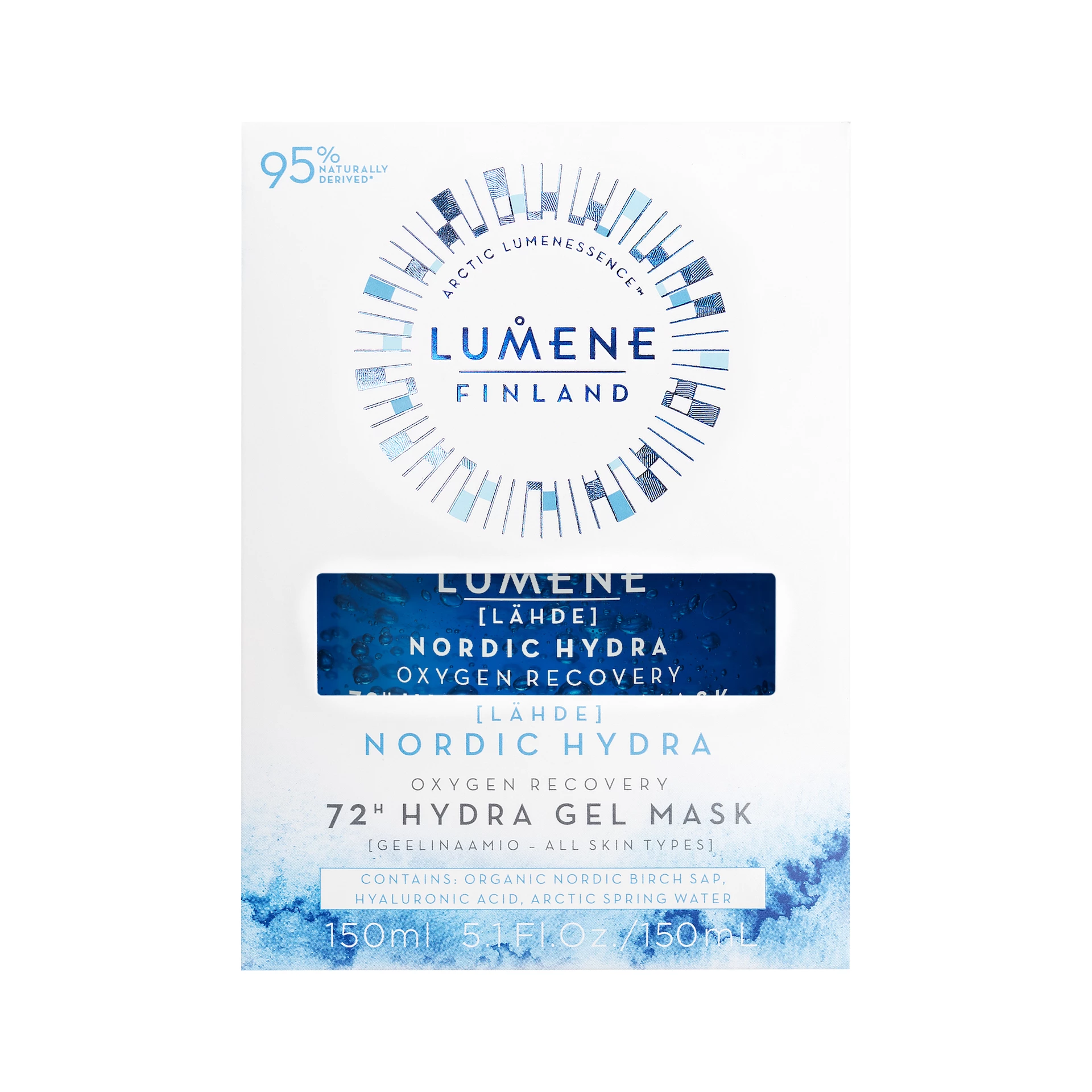 Nordic Hydra Oxygen Recovery 72H Hydra gel maska 150 ml - Lumene