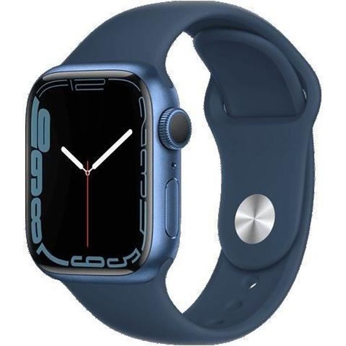 Apple Watch Series 7 GPS 45 - Aluminum Blue - Sport band Navy Blue - Refurbished - Excellent condition