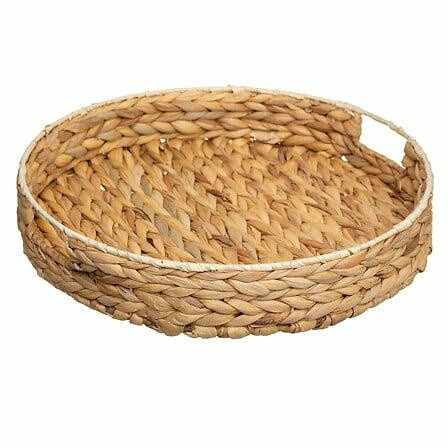 Taca jacynte okrągła naturalna 35 cm z hiacynta wodnego