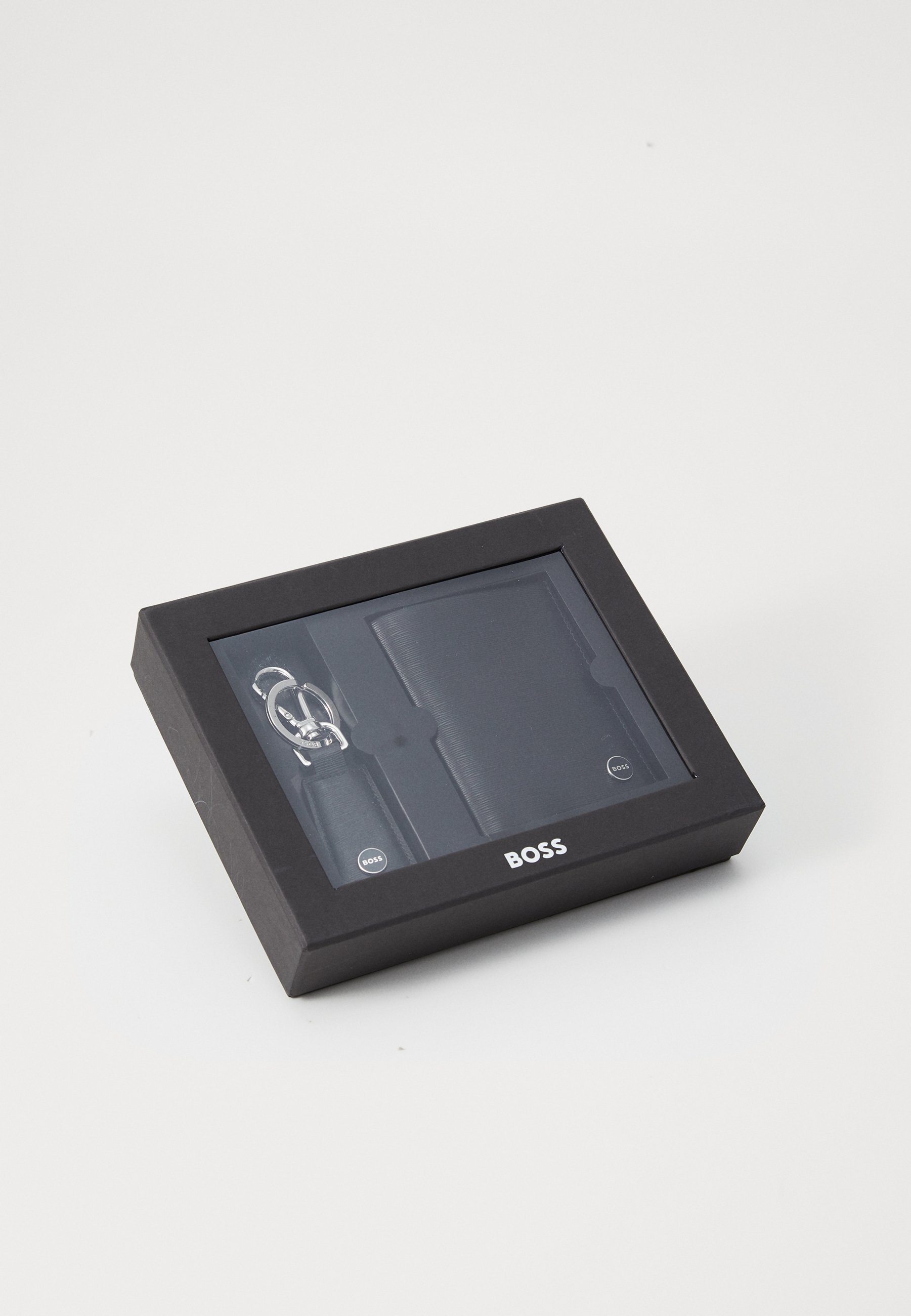 BOSS BIFOLD & SLEUTELHANGER SET - Sleutelring - zwart
