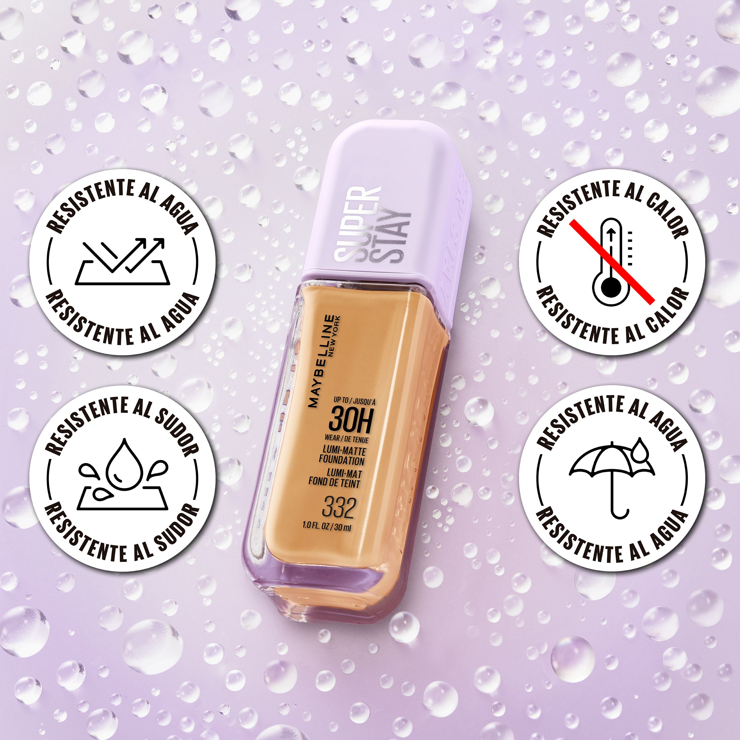 Superstay Lumi Mate Foundation 30H grima bāze Grima tonālie krēmi