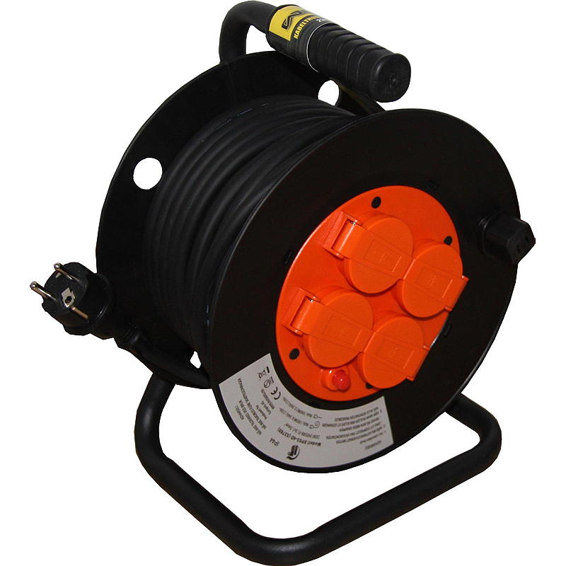 Tambor de cable de trabajo de goma 20 m/1,5 fs