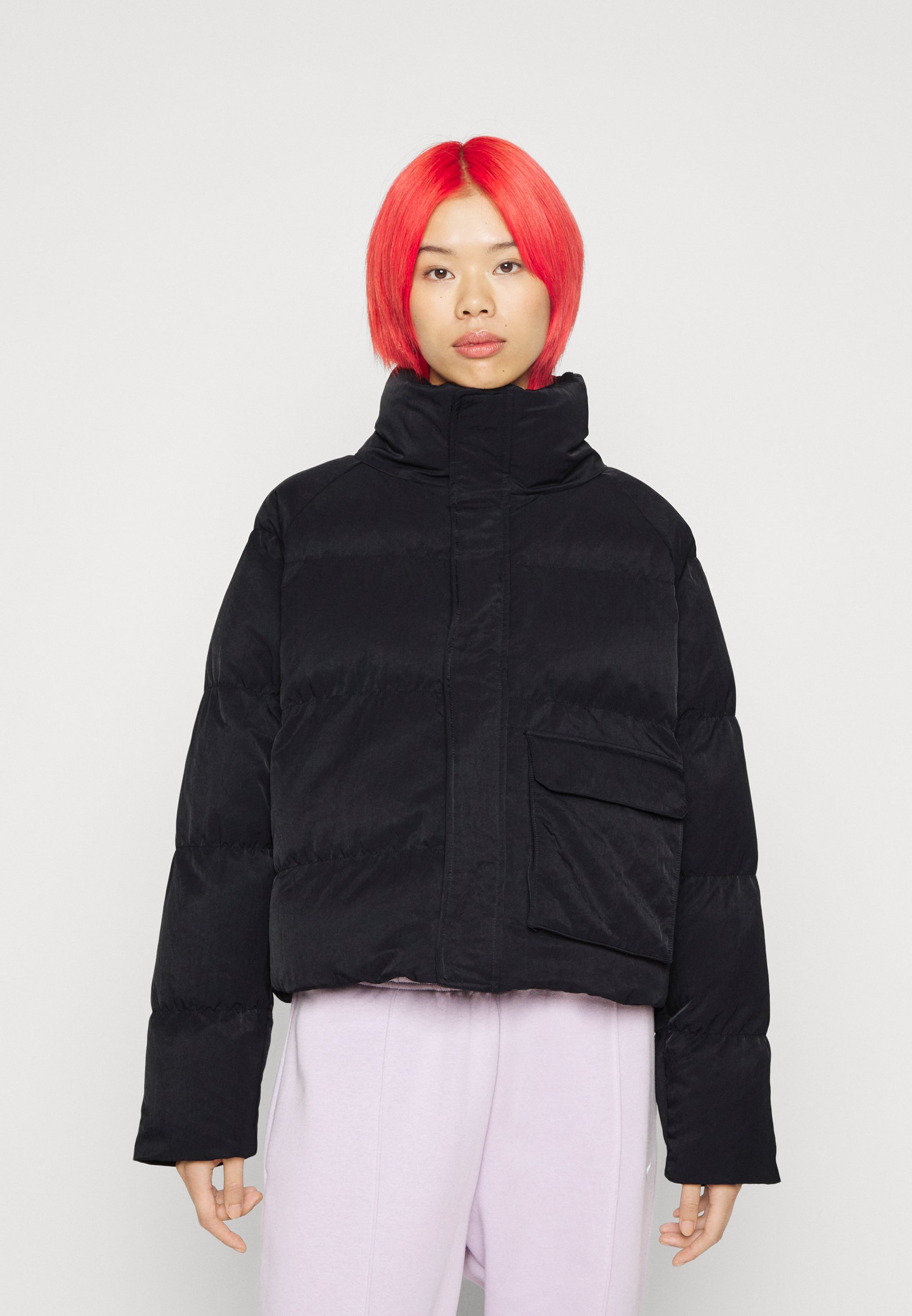 Jordan WJ FLIGHT PUFF CORE JKT - Giacca invernale - nero/bianco