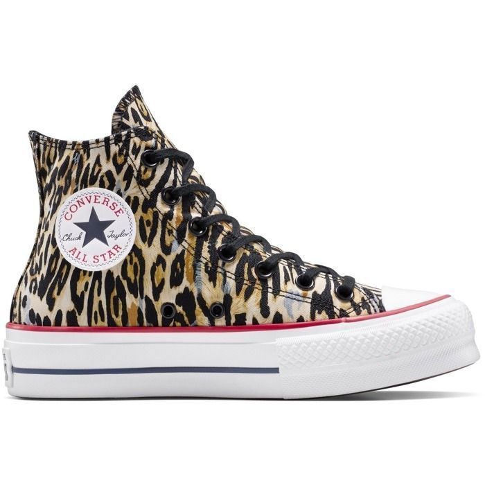 Zapatillas Converse Chuck Taylor All Star Lift Platform Leopard, Marrón, Unisex