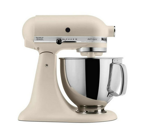 Stolní mixér Artisan 5 Qt. s 10 rychlostmi, matným linenem a plochým šlehačem, metlou a hákem na těsto