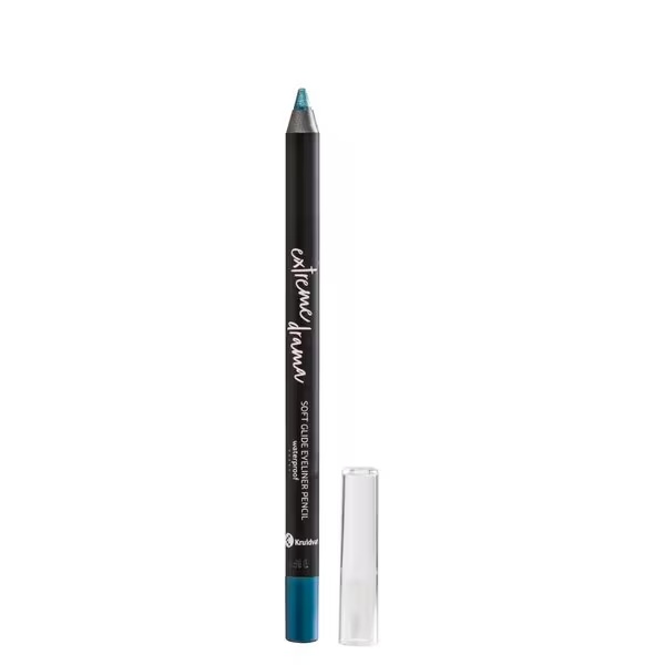 Vodoodporno črtalo za oči Kruidvat Extreme Drama 080 Mermaid Turquoise Soft Glide 1,2 g