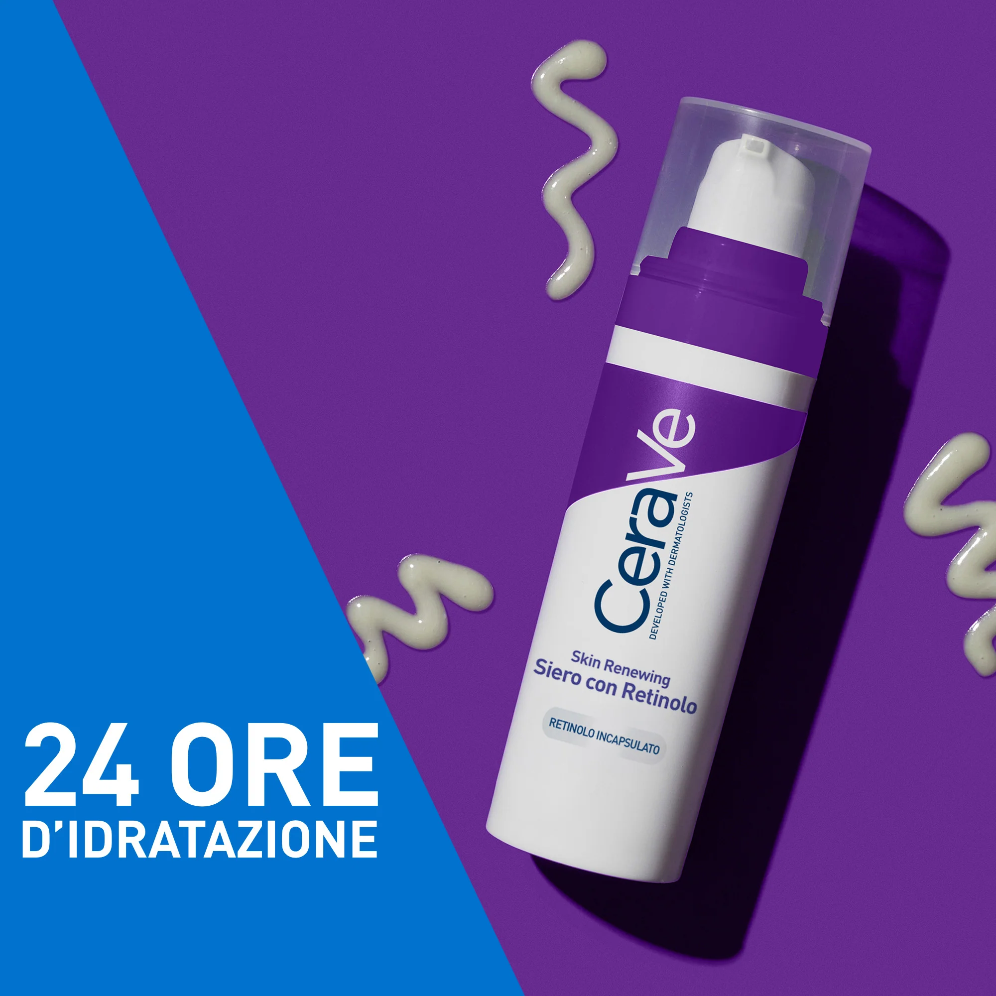Anti-età Skin Renewing Siero Retinolo - Siero viso antirughe, Siero viso primi segni, Siero viso idratante, Trattamento Rigenerante
