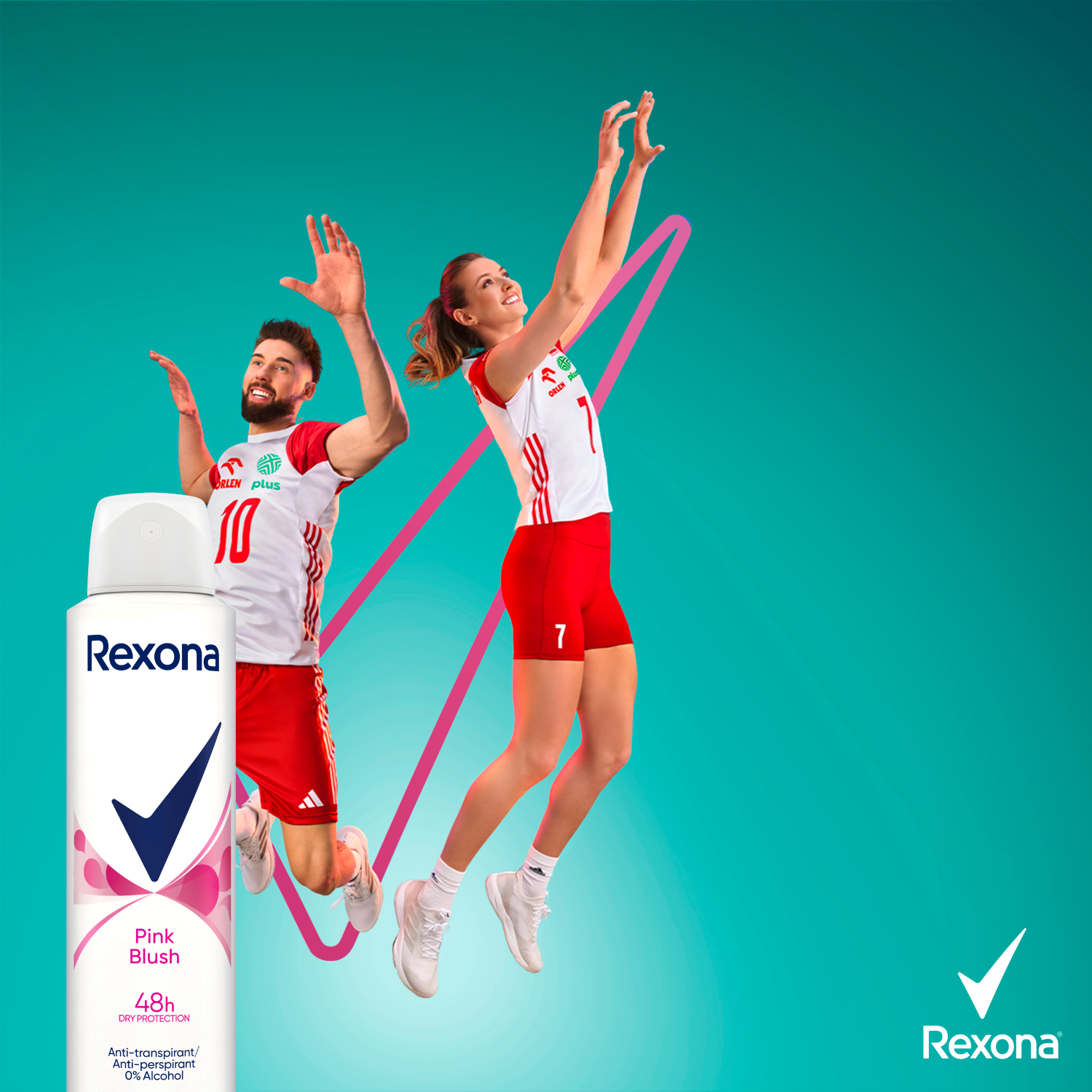 Rexona ženski antiperspirant u stiku 150ml ružičasto rumenilo