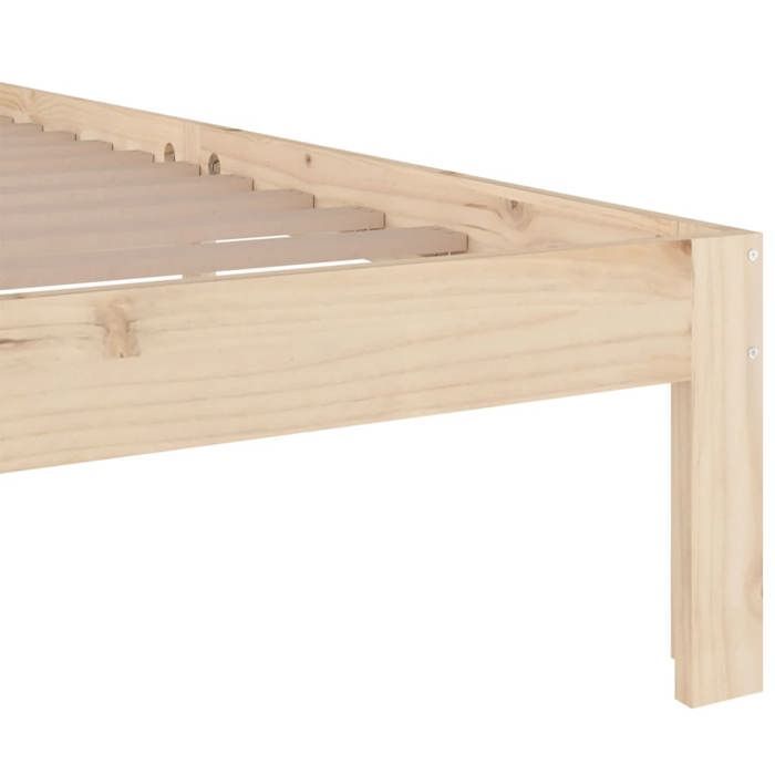 Cama para adultos BEST con base de láminas, color marrón, sin colchón, 120 x 190 cm, Nov812515