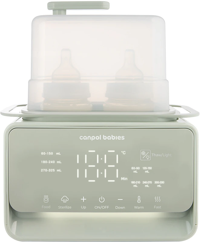 Aquecedor de mamadeiras multifuncional Canpol babies Express Care 7v1