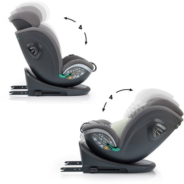 Bilbarnstol - BABYAUTO - XPERTA - Grupp 0/1/2/3 - 40/150 cm - I-Size - Snurrbar - Liggbar - Med förkortare - Olivgrön