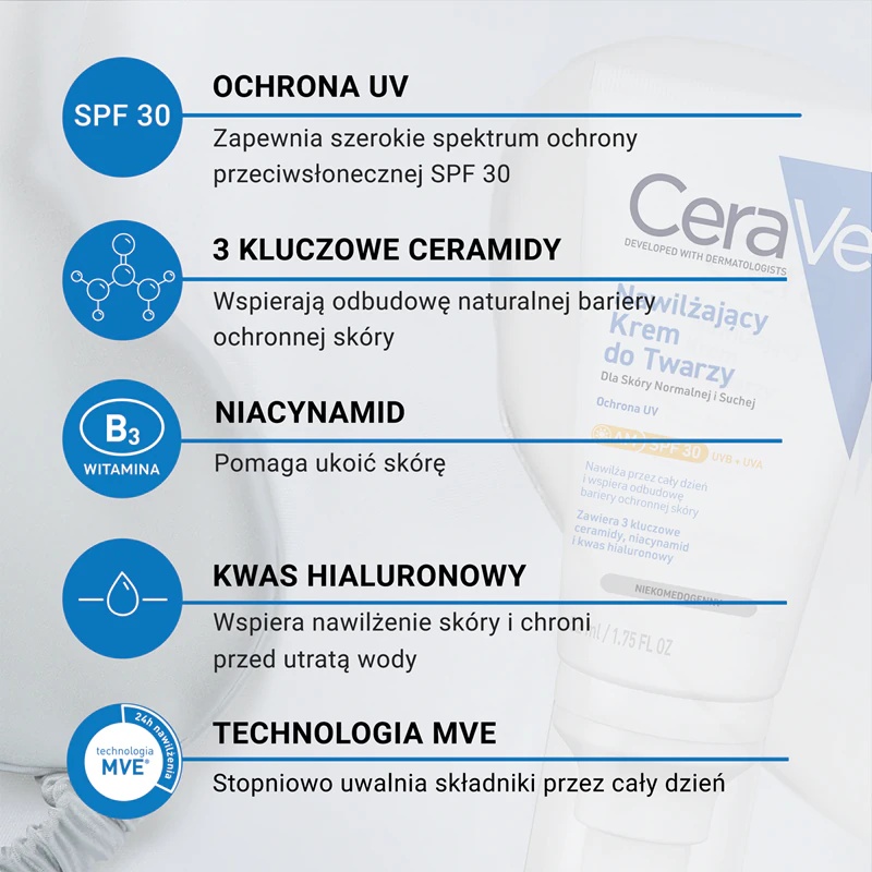 CeraVe Moisturizers vlažilna krema za obraz za normalno do suho kožo