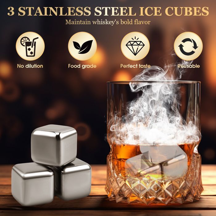 Kit Fumoir Whisky avec 8 Bois Aromatiques, Kit Fumoir à Cocktail Portable pour Boissons, Viandes et Fromages, Idée Cadeau