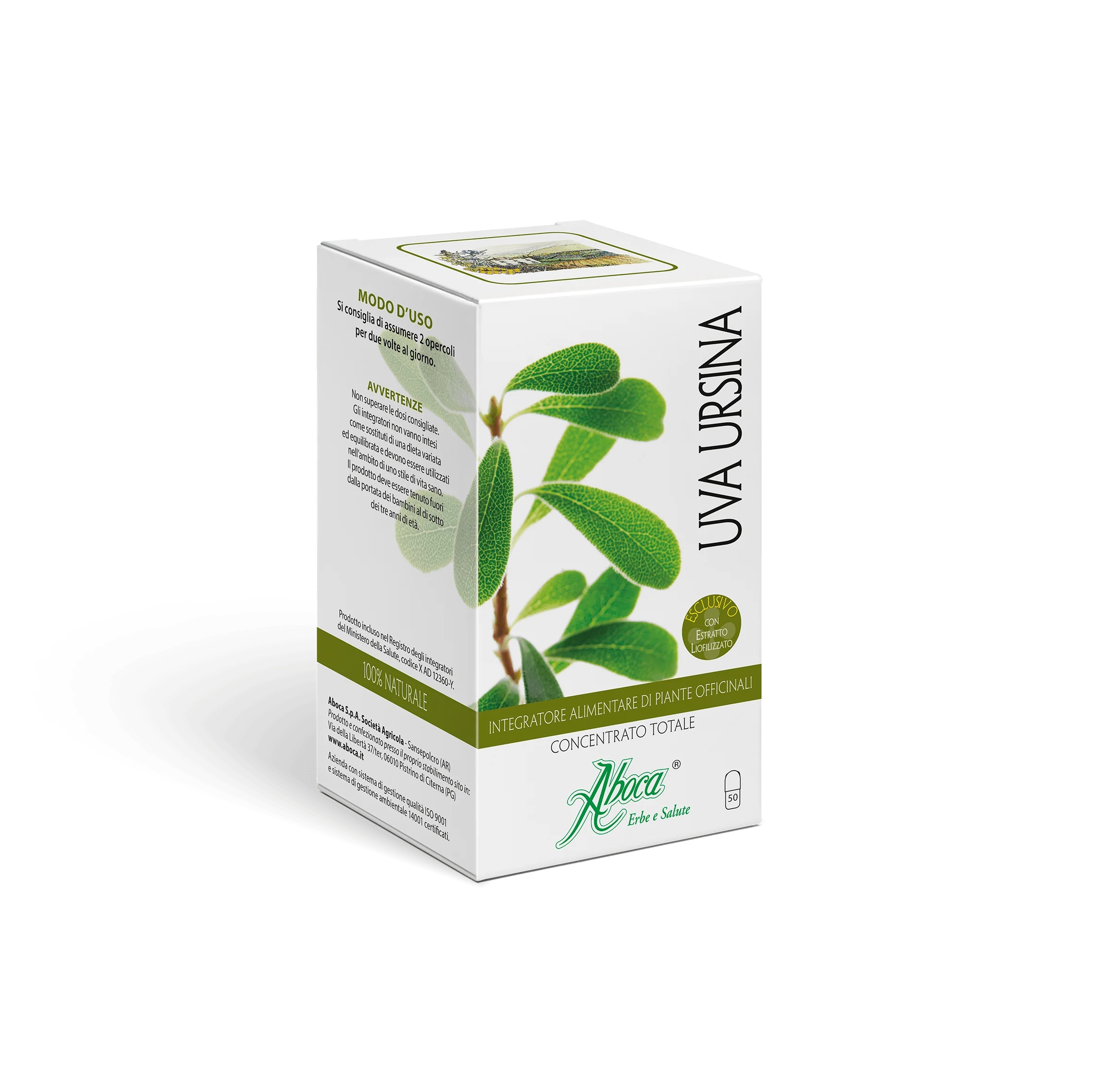 ABOCA Aboca Uva Ursina Totaalconcentraat 50 capsules Urinewegsupplement