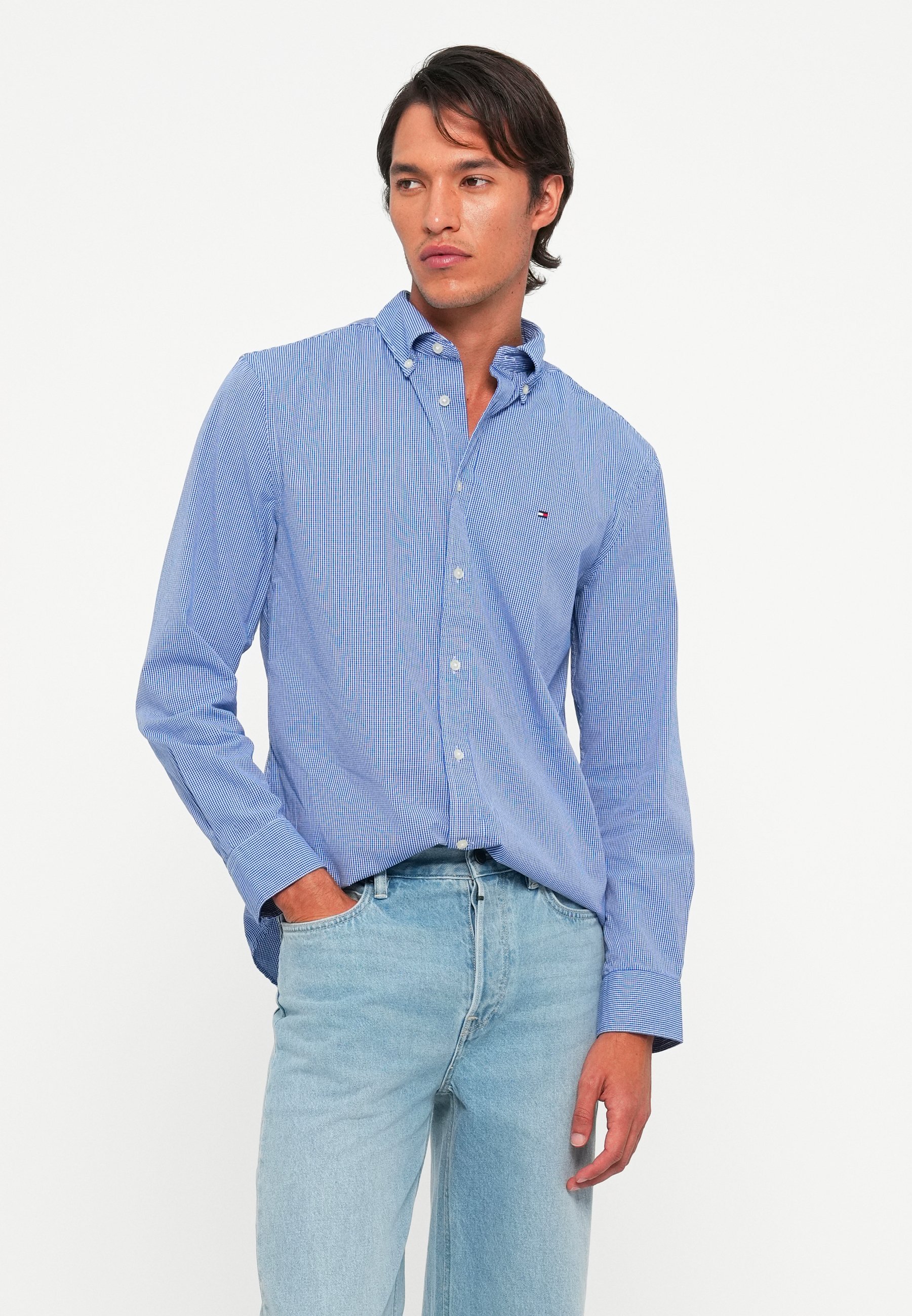 Tommy Hilfiger Gingham-Hemd - Hemd - Keilblau