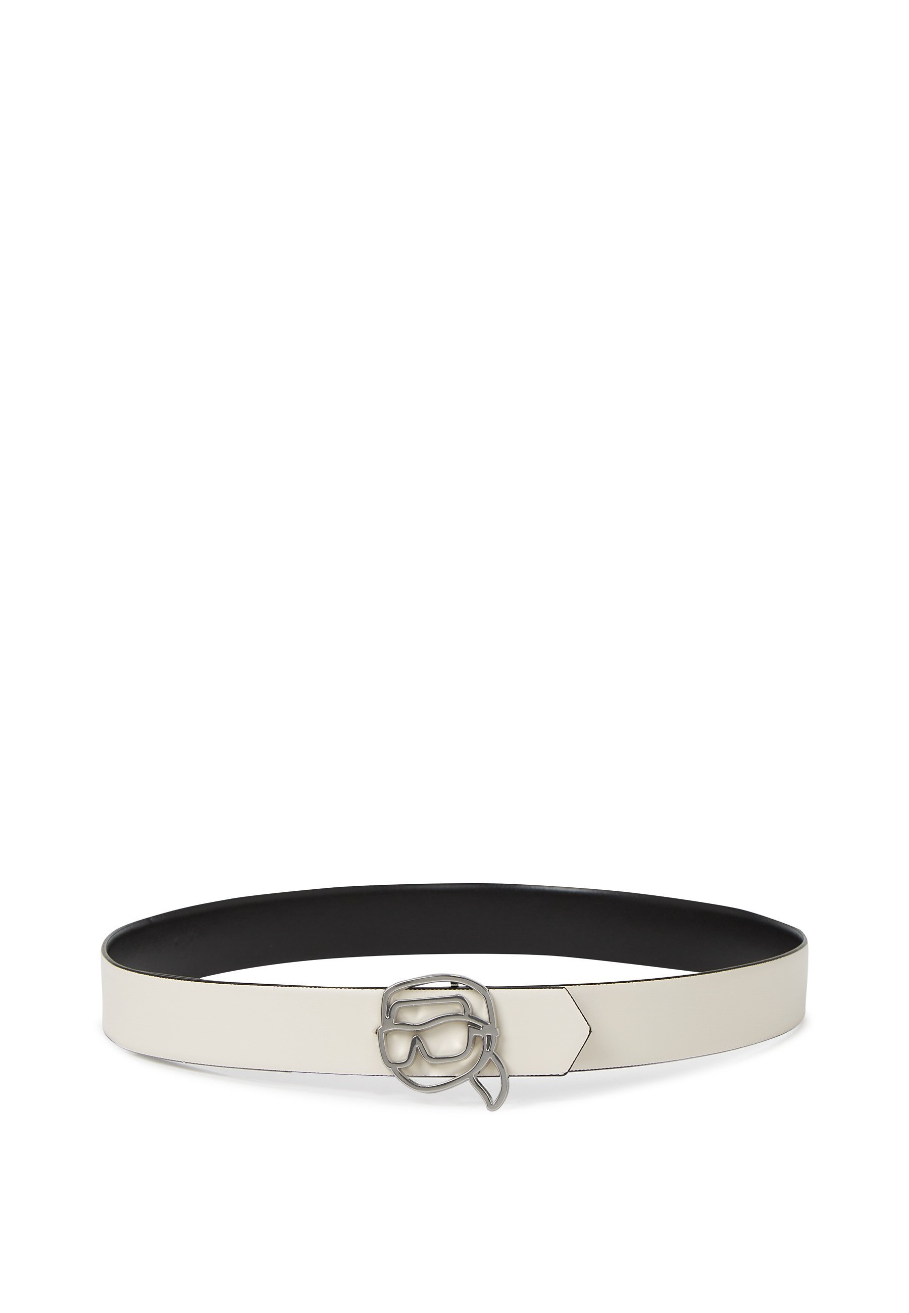 KARL LAGERFELD IKON OMKEERBARE RIEM - Riem - wit/zwart