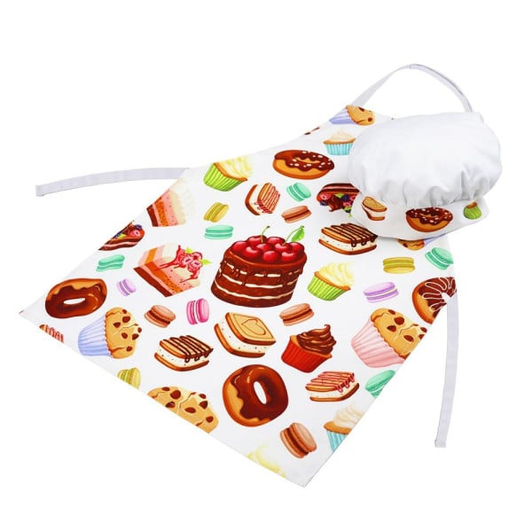 Fartuch   czapka Little Cook Cookies zestaw małego kucharza Domarex