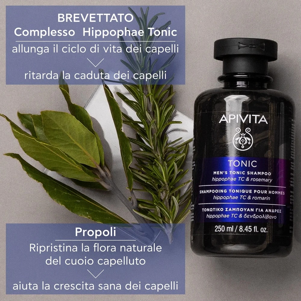 APIVITA Apivita Tonic Sh Men A/Elk 250ml
