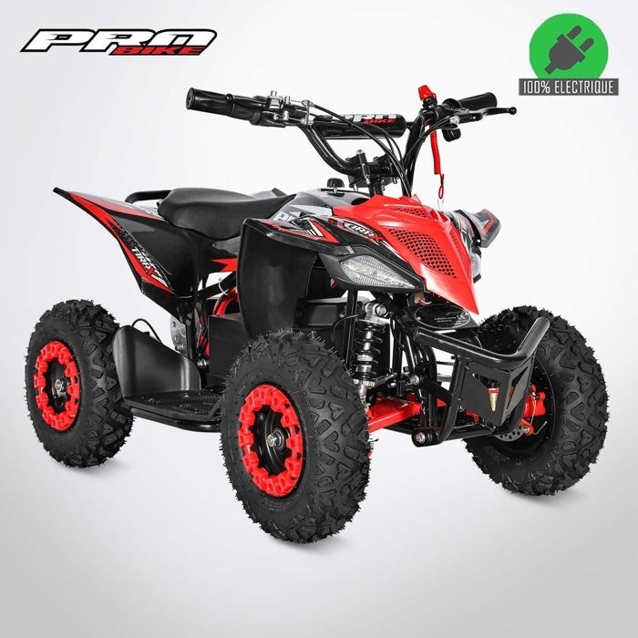 Quad de bolsillo TIRAX de 800 W - Mini quad eléctrico de 800 W para niños - Rojo