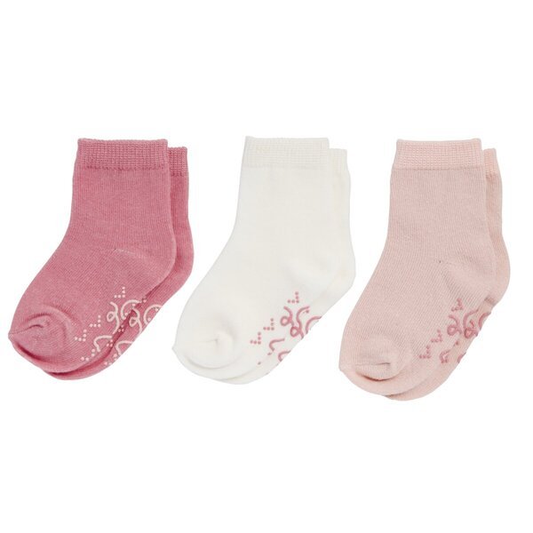 Kruidvat Babysokjes<br>roze, balts, 12-18m, 3 pāri