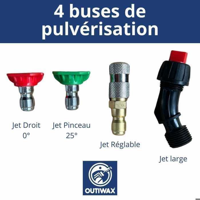 Pulvérisateur électrique sur batterie Jetwax 35 - 35 L, autonomie 3 h, portée 13 m