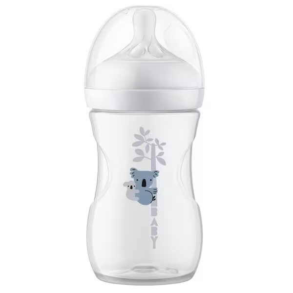 „Philips Avent Natural Response SCY903/67“ 1 mėn.+ „Koala“ kūdikio buteliukas su natūraliu čiulpimo refleksu, 260 ml