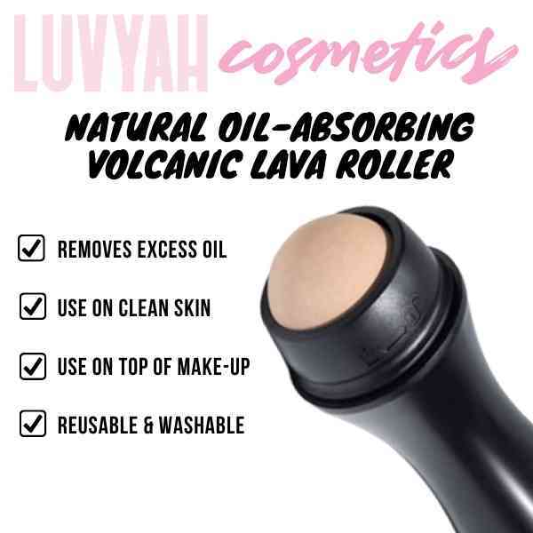 LUVYAH Cosmetics Natürlicher Öl-absorbierender Vulkanlava-Roller
