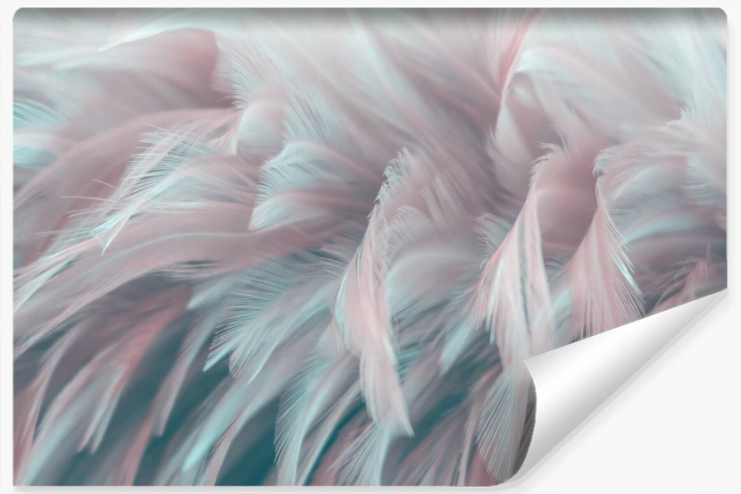 Fototapeta Ścienna Kolorowe PIÓRA 3D 90x60cm