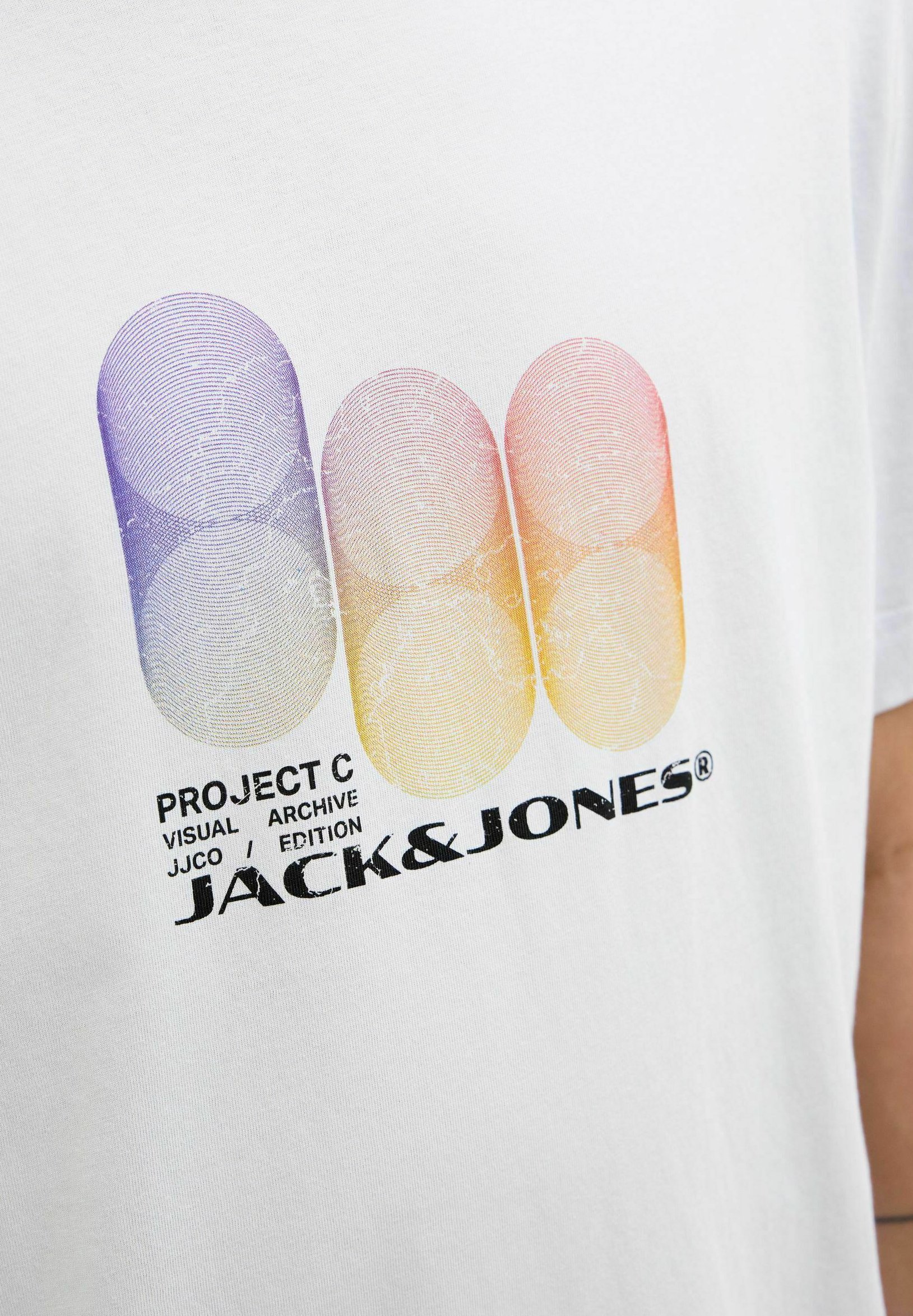 Jack & Jones PLUS SIZE - T-shirt met print - grijs