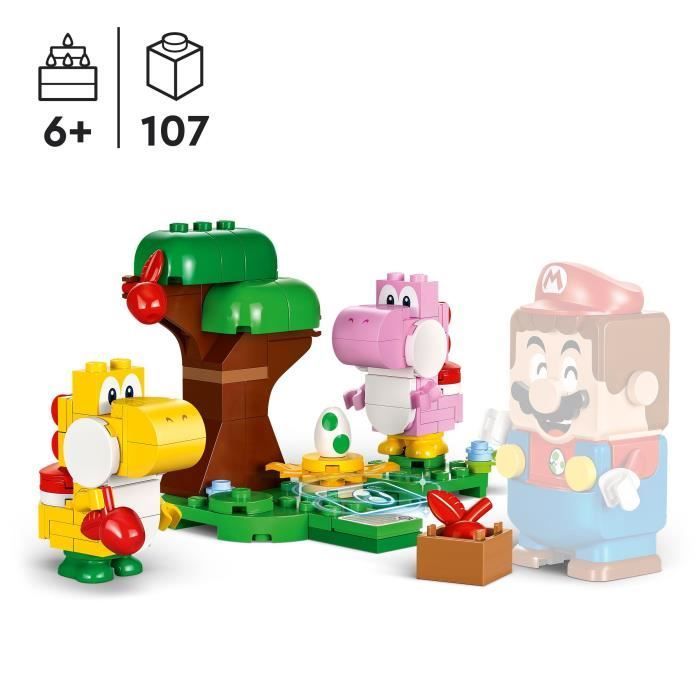 LEGO® 71428 Super Mario Yoshi's Forest Expansion Set, Children's Toy with 2 Yoshi Figures