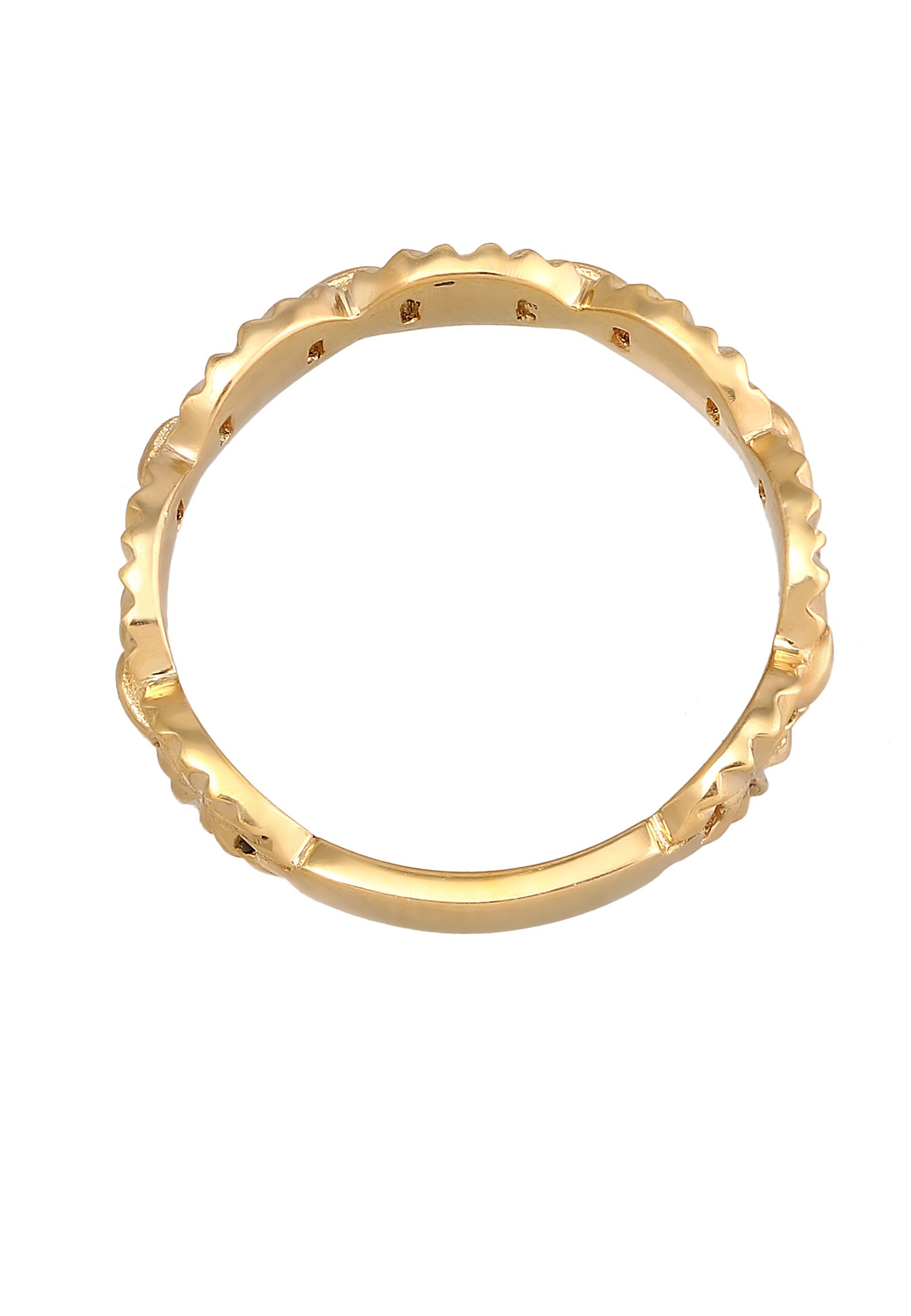Elli Bague pour dames en argent sterling 925, avec plaque en forme d'étoile, élégante et tendance.
