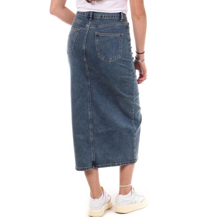 Jupe en Jean Bleu Femme Monday Premium Dark