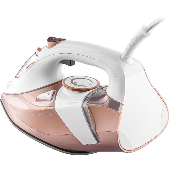 Ferro a vapor - SENCOR - SSI 8300RS - 3200 W - 350 ml - 45 g/min - Branco/Rosa