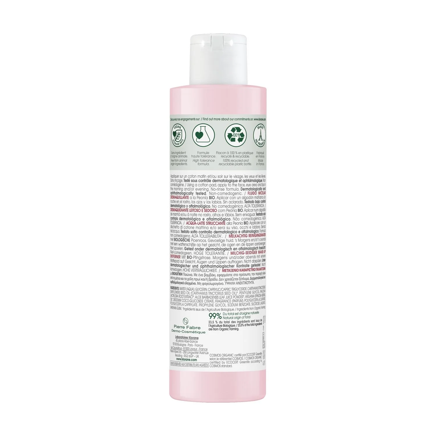 Peonia Viso Latte Struccante alla Peonia BIO - Latte detergente viso