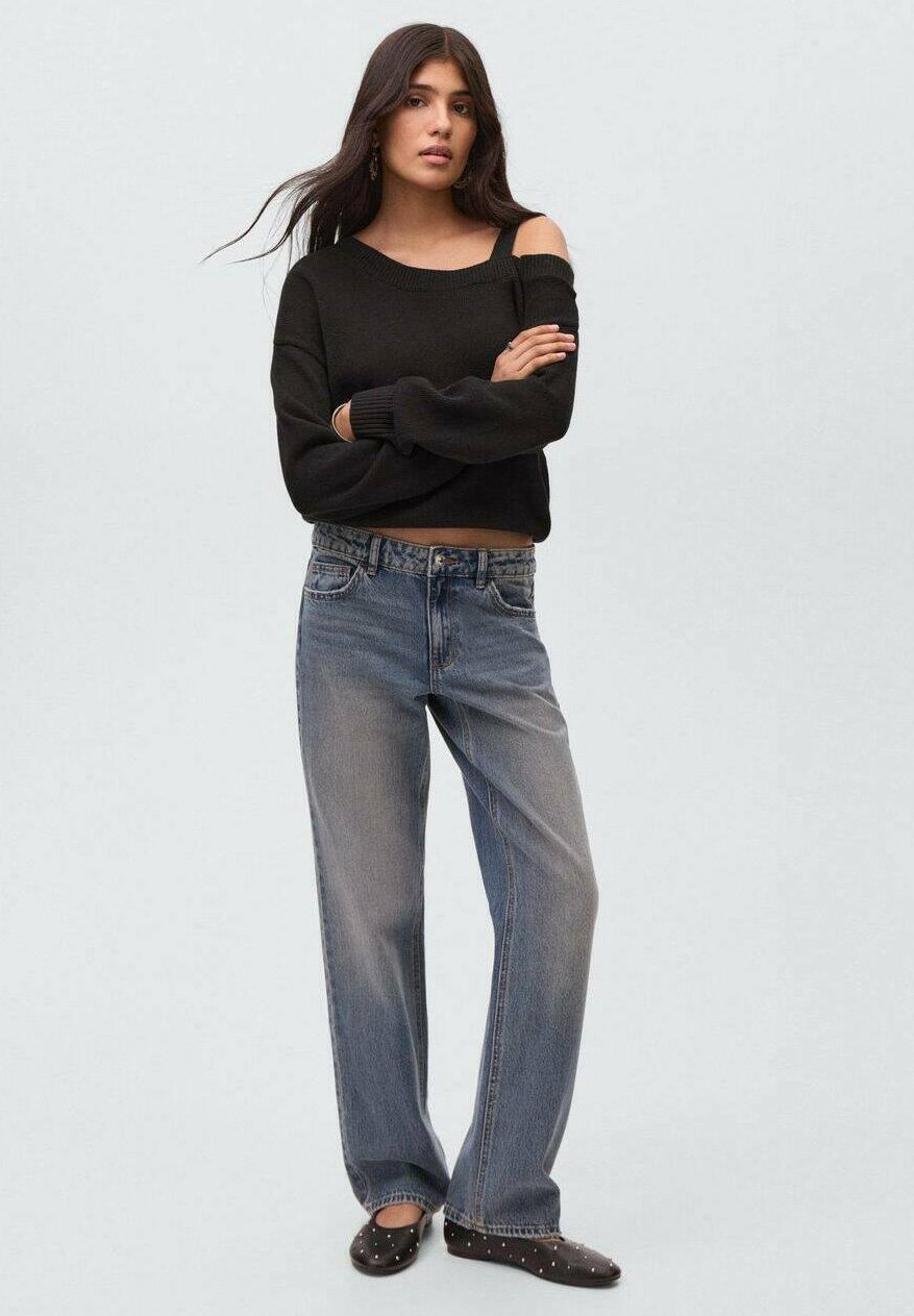 Mango Kids met uitsparing - Trui - zwart
