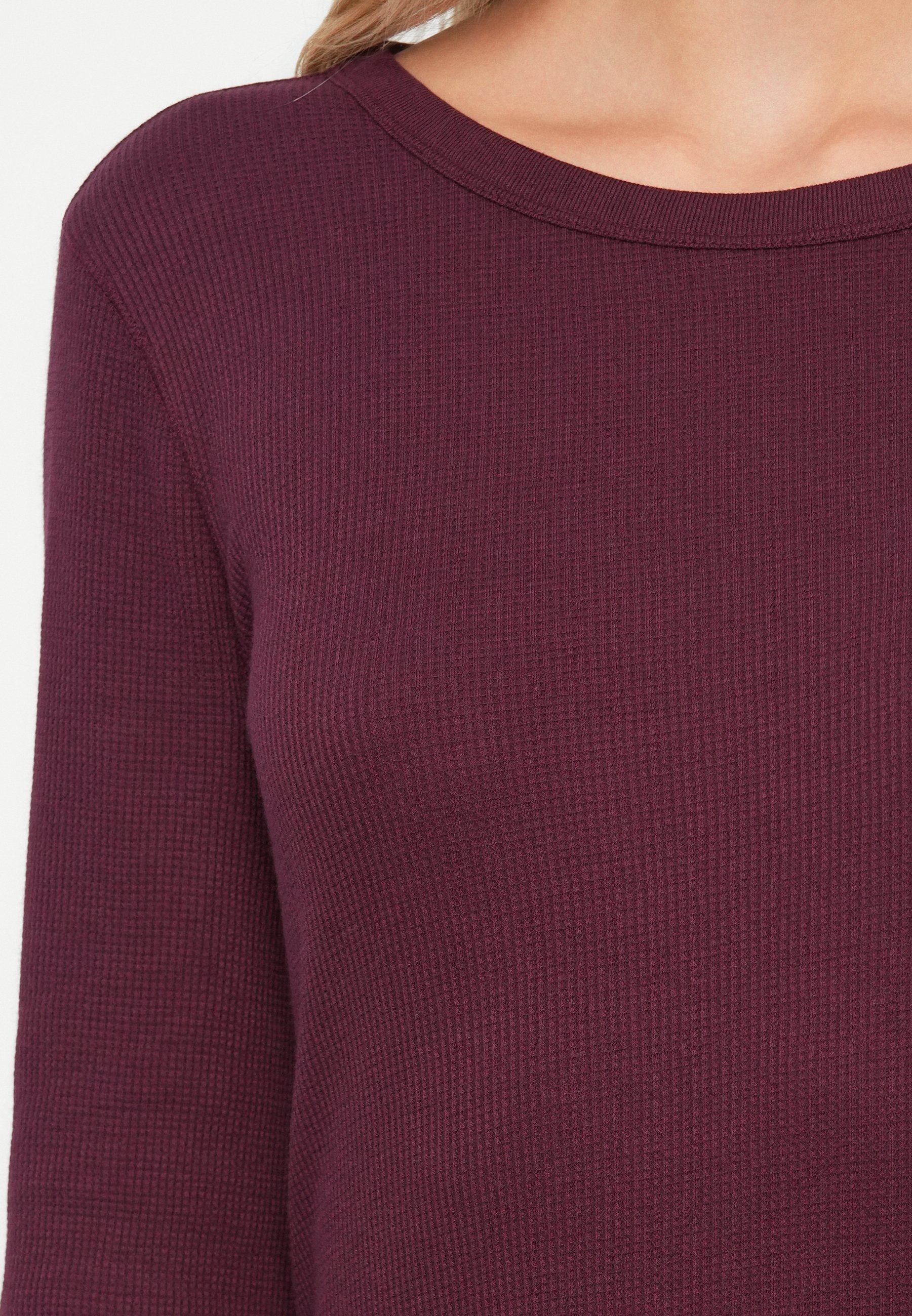 GAP WAFFLE T-särk - Pikkade varrukatega topp - Toscana punane