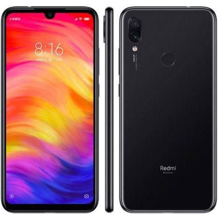 Xiaomi Redmi Note 7 Dual SIM 4+64 GB Negro