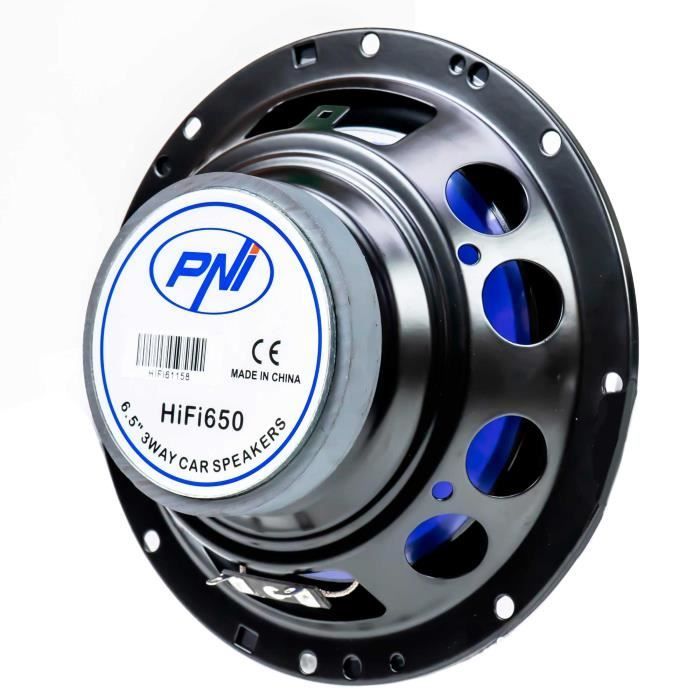Altavoz coaxial PNI HiFi650, 120 W, 16,5 cm, 3 vías, paquete de 2