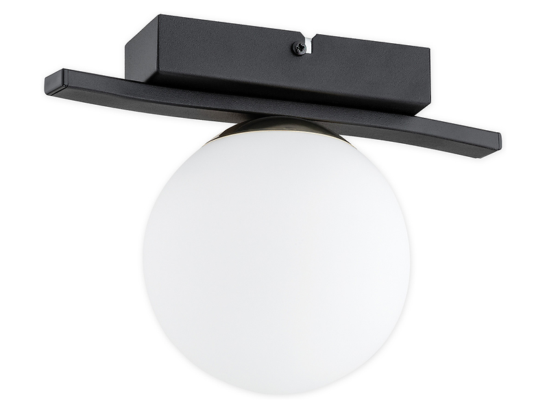 Lampa sufitowa Maya stalowa biało-czarna